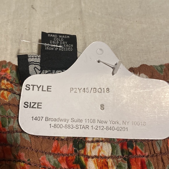 Angie Smocked Baby Doll Floral Bell Sleeve Blouse - Picture 10 of 11